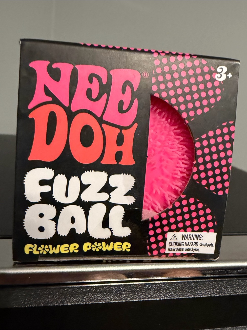NeeDoh Pink Fuzz Ball - Flower Power